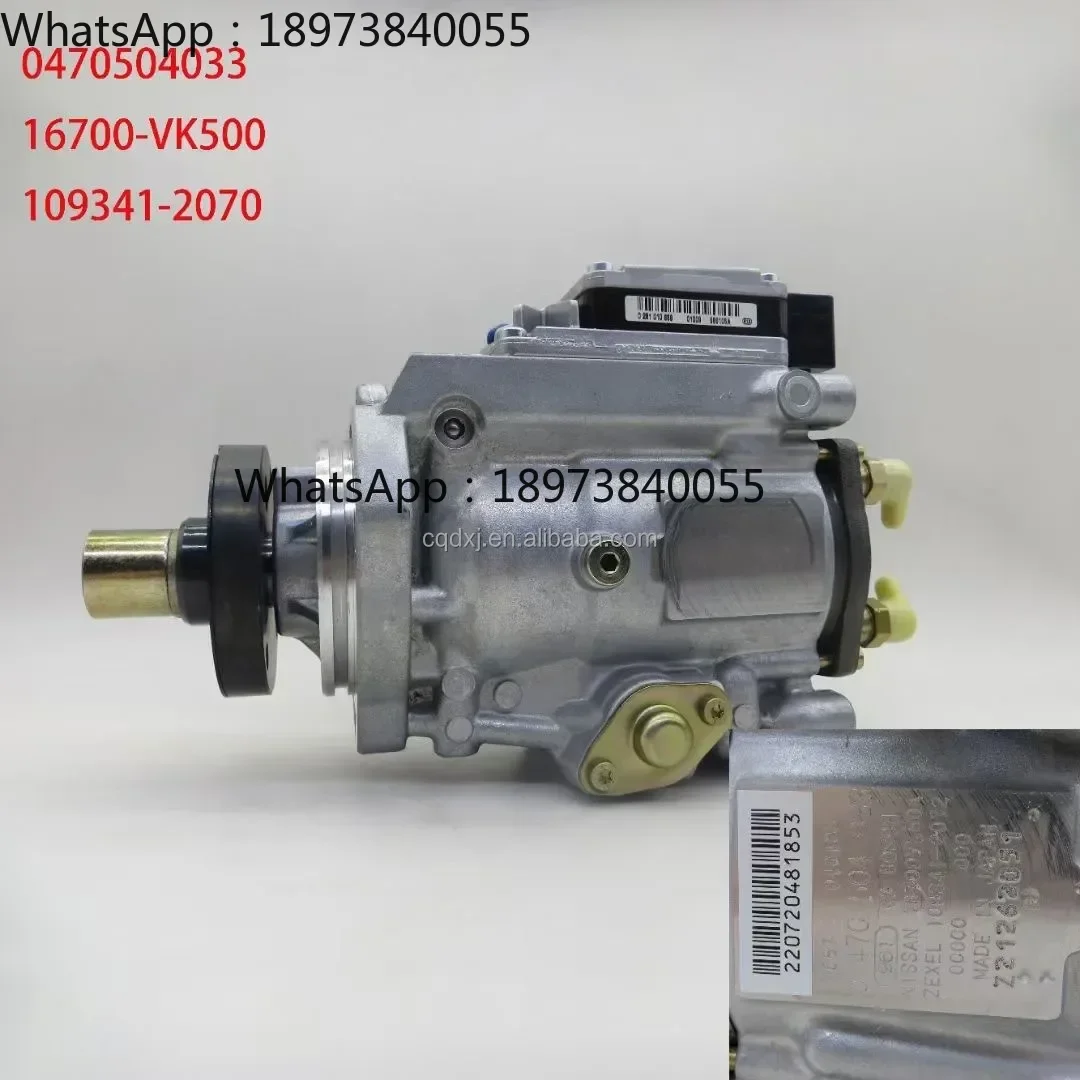 

2025 NEW VP44 FUEL injector PUMP 0470504033, 16700-VK500, 109341-2070 FOR NISSAN NP300 NAVARA 2.5 DCI ENGINE