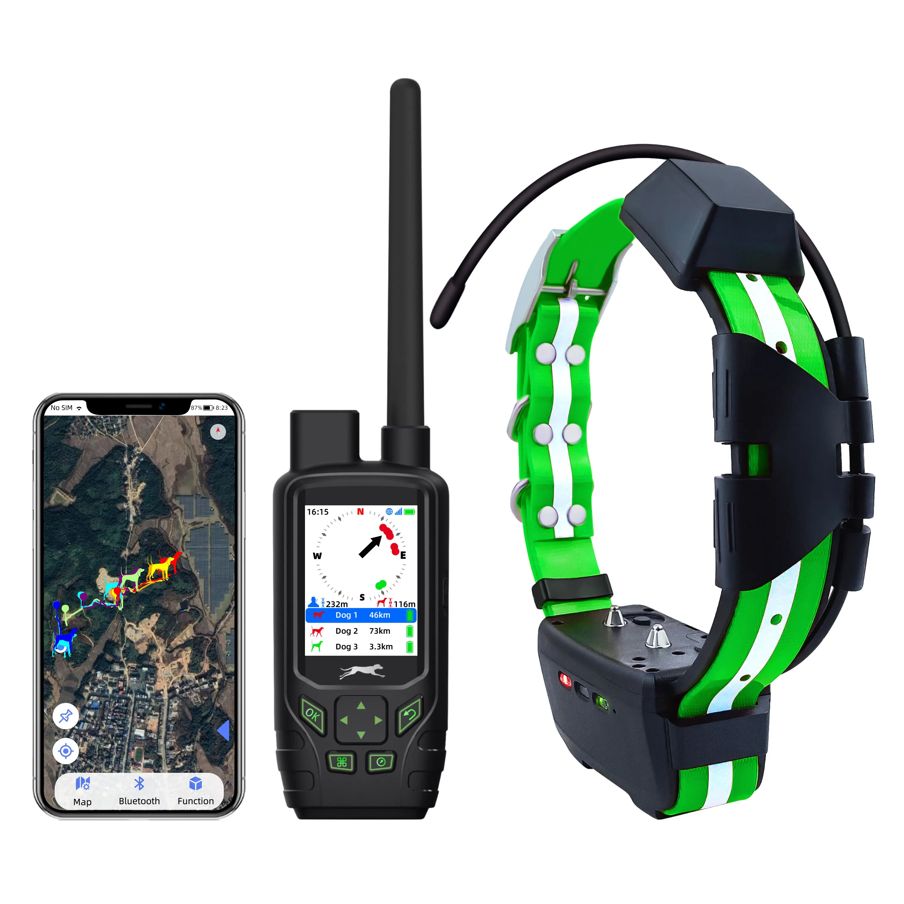 

TR-Dog Extra Collar Waterproof IPX7 GPS Dog Ecollar With Training Function GPS And 4G Multi Tracking 20 Dogs Free Mobile APP