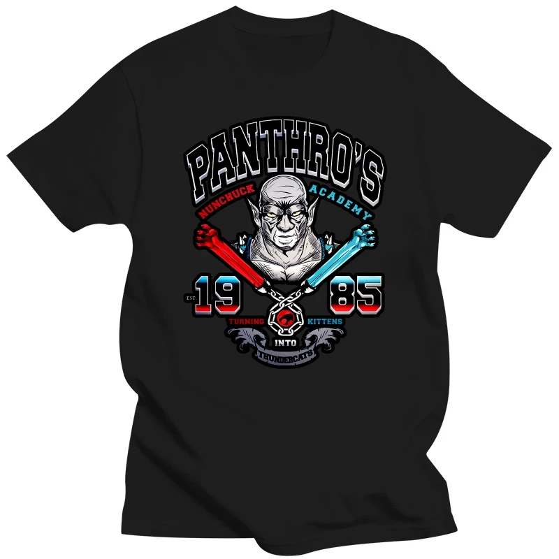 Panthro Thundercats Gymer Train Cartoon Classic Tv Series T Shirt Black Academy