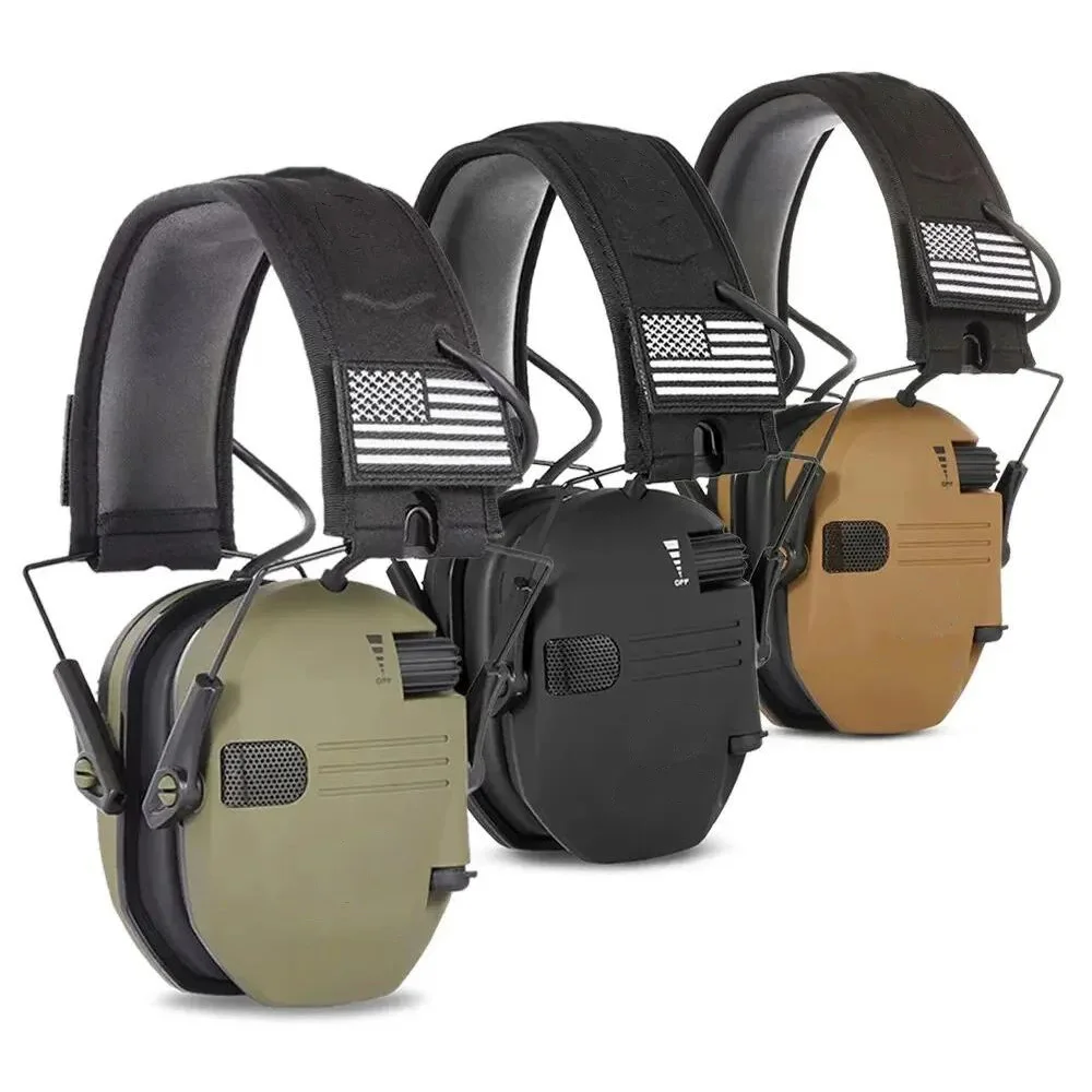 

23dB Tactical Security Protection Headphones Outdoor Sports Anti Noise Headset Impact Sound Amplification Hearing Hunting Ear