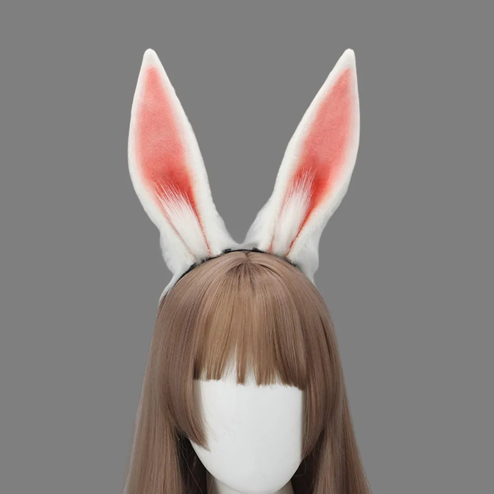 Game Role Cosplay Simulated Furry Rabbit Ear Animal Headband Lolita Cosplay Accessories Club Pub Masquerade Party Women's Props