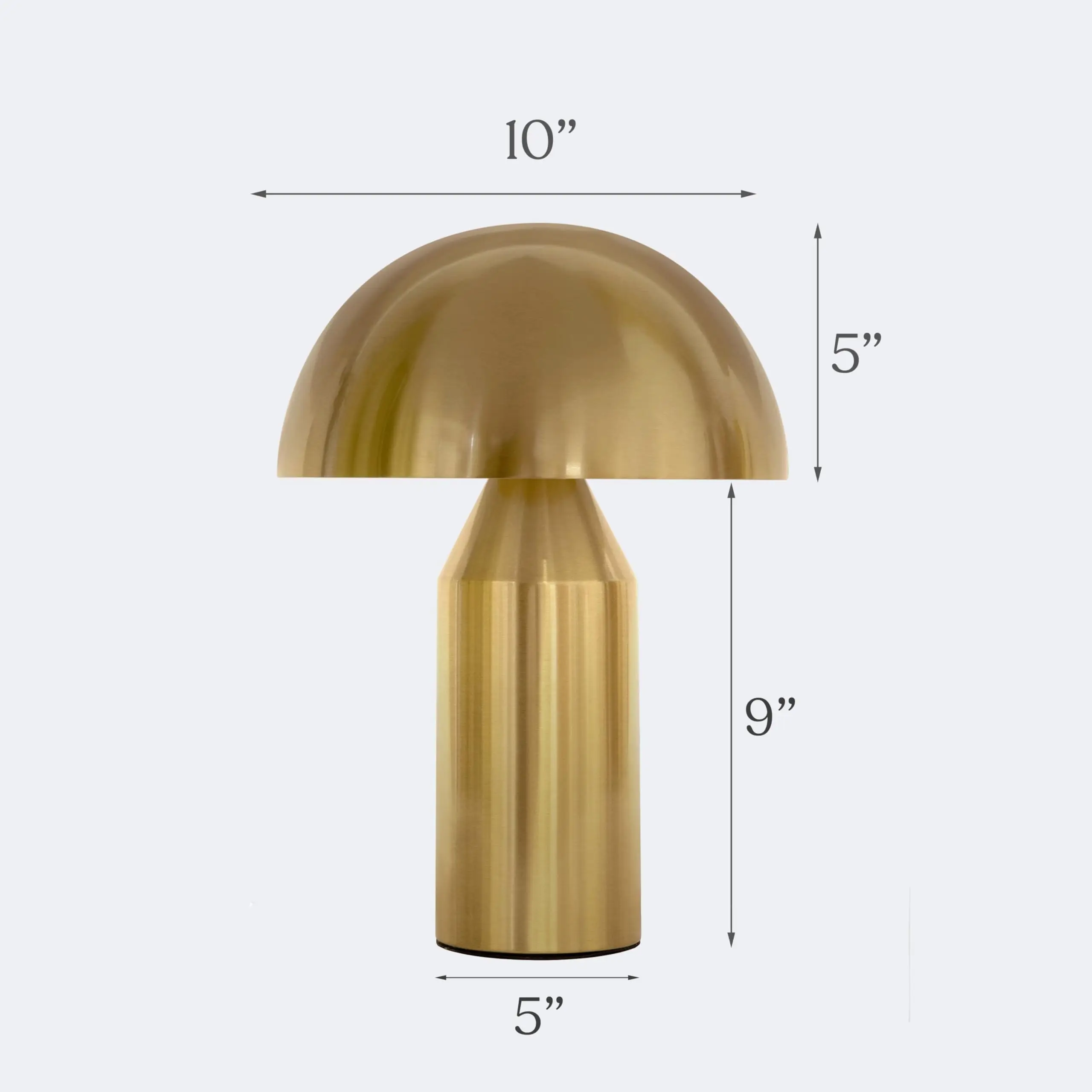 Brightech Venus Mushroom Table Lamp Modern Lamp for Living Room Bedroom Side End Table Side Table LED Lamp Shade for Office