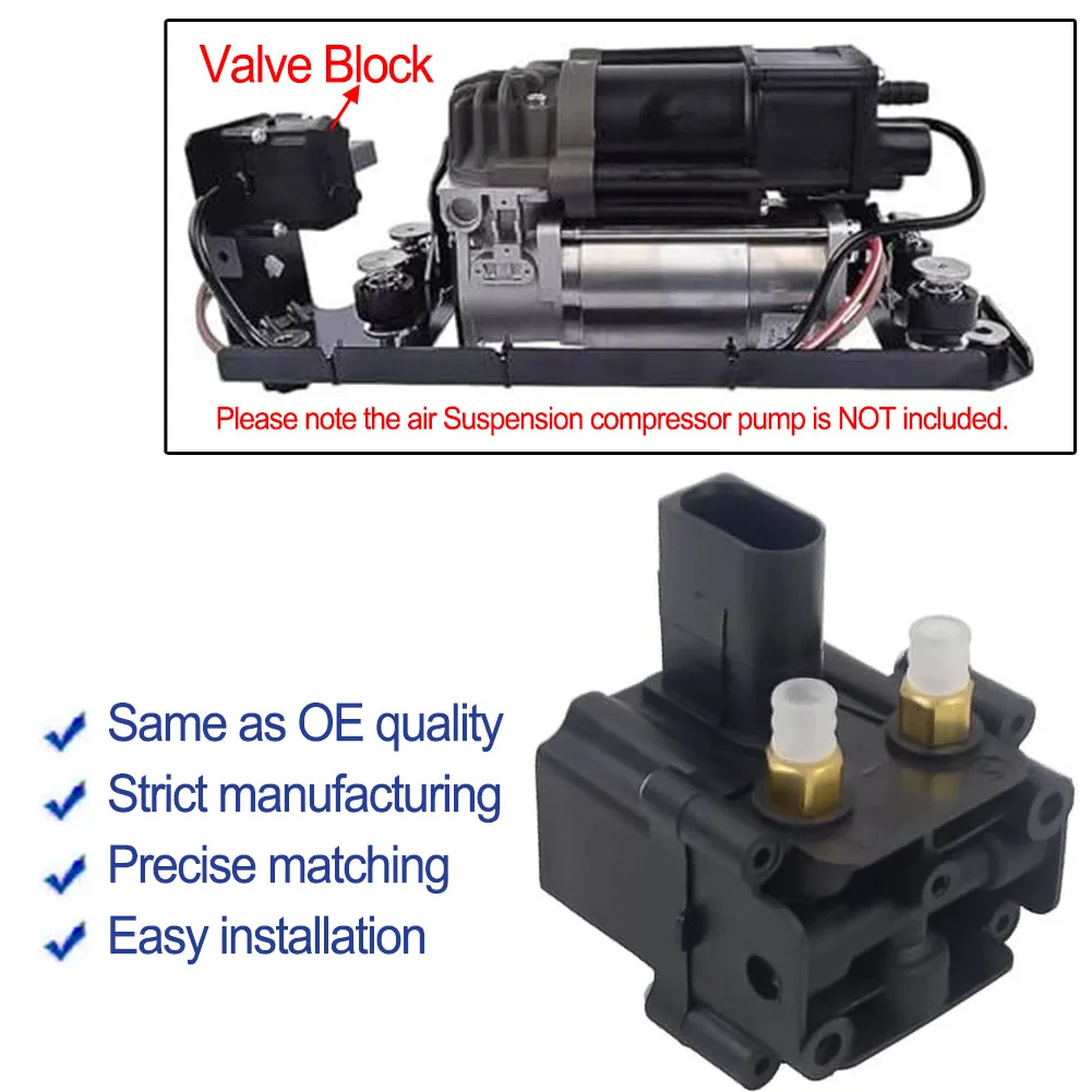 

For Daily Driving BLACK Air Suspension Valve F01 F02 Suspension Easy Installation Process Enhanced Ride Quality