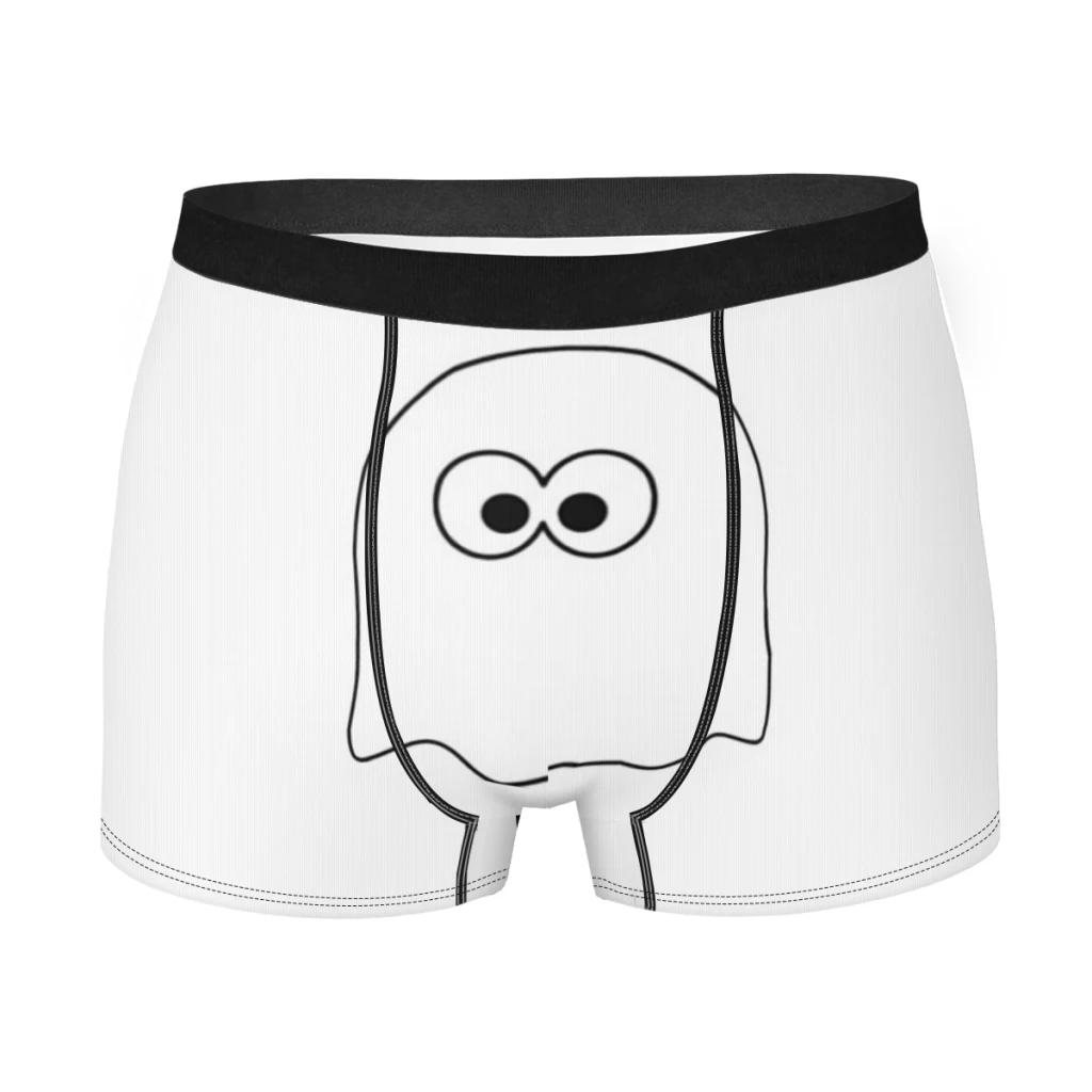 White Ghostly Vibes The Mysterious Strange Underpants Cotton Panties Man Underwear Comfortable Shorts Boxer Briefs