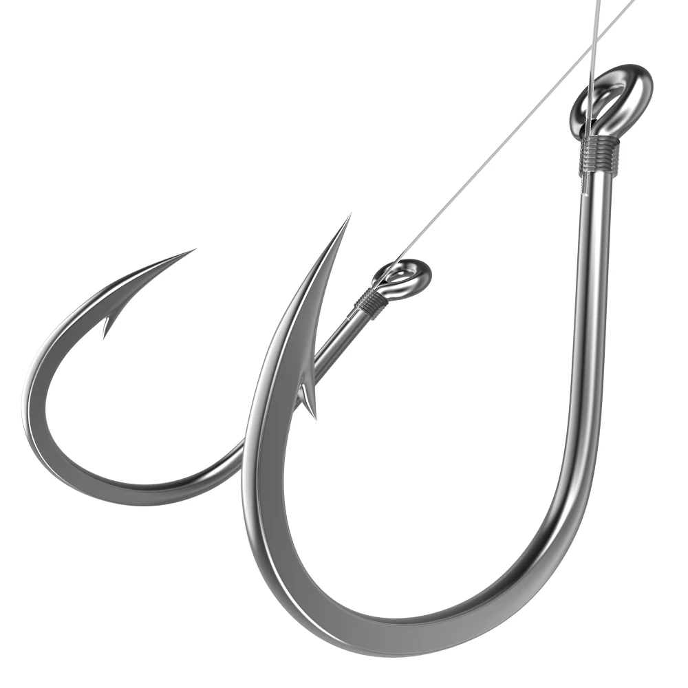 Fishing Hooks Set PremiumHigh Carbon Steel Barbed FishHooks for Saltwater Freshwater Fishing Gear Fishing Accessories