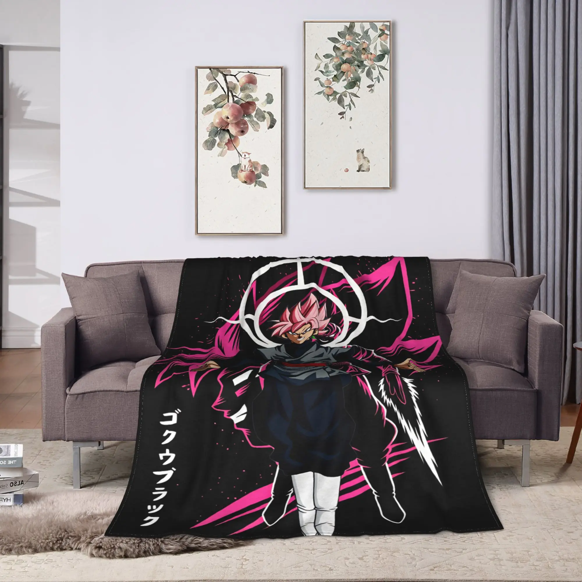 Pinks Monster  Blanket Dragons Balls Super Soft Print Plush Throw Blanket For Kids Adult Home Decor Flannel Bedspread Bed Cover