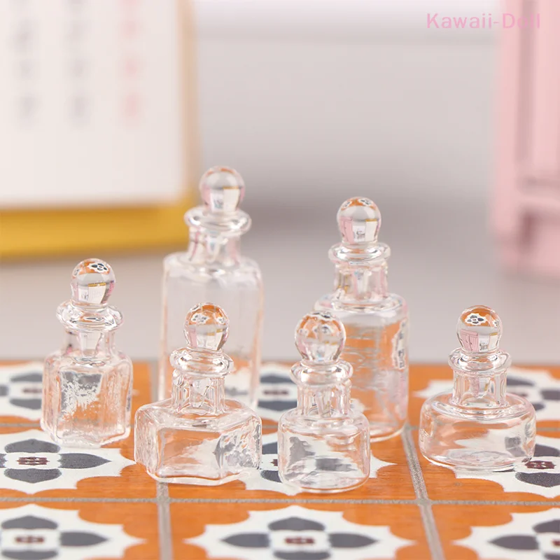 Mini bouteille en verre Vintage mignonne, Pot européen, accessoires de scène de tournage, décoration de maison de poupée, 1 pièce