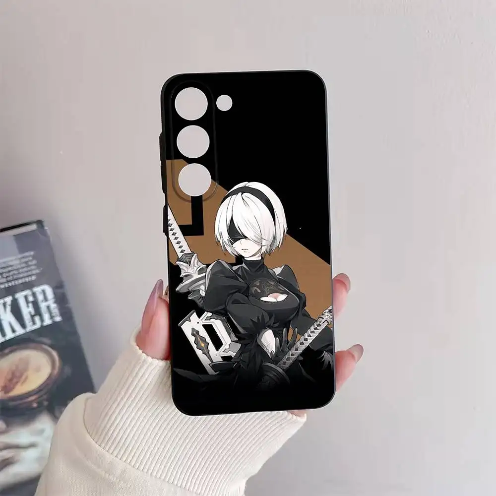 N-NieR 2B A- Automata Phone Case For Samsung Galaxy A 91,80,73,72,71,53,52,51,22,5G Shockproof Soft Black Cover
