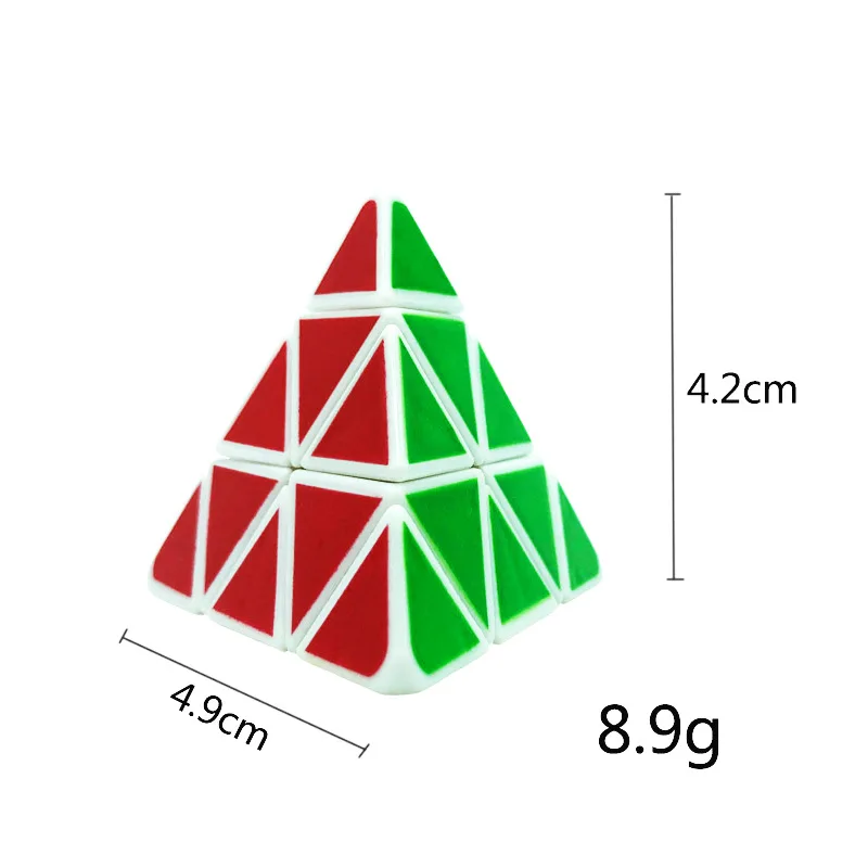 5Pcs 미니 3D 입체 기하학 3 단계 손가락 마법의 큐브 키 체인 펜던트 어린이 스트레스 릴리프 매직 큐브 장난감 선물