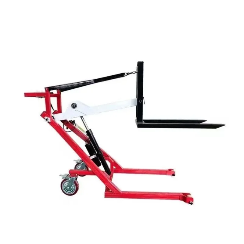 

Кривошипный рычаг вилочного погрузчика, портативный электрический гидравлический вилочный погрузчик, небольшой кран для подъема и обработки, простой вилочный погрузчик, 1,5 метра