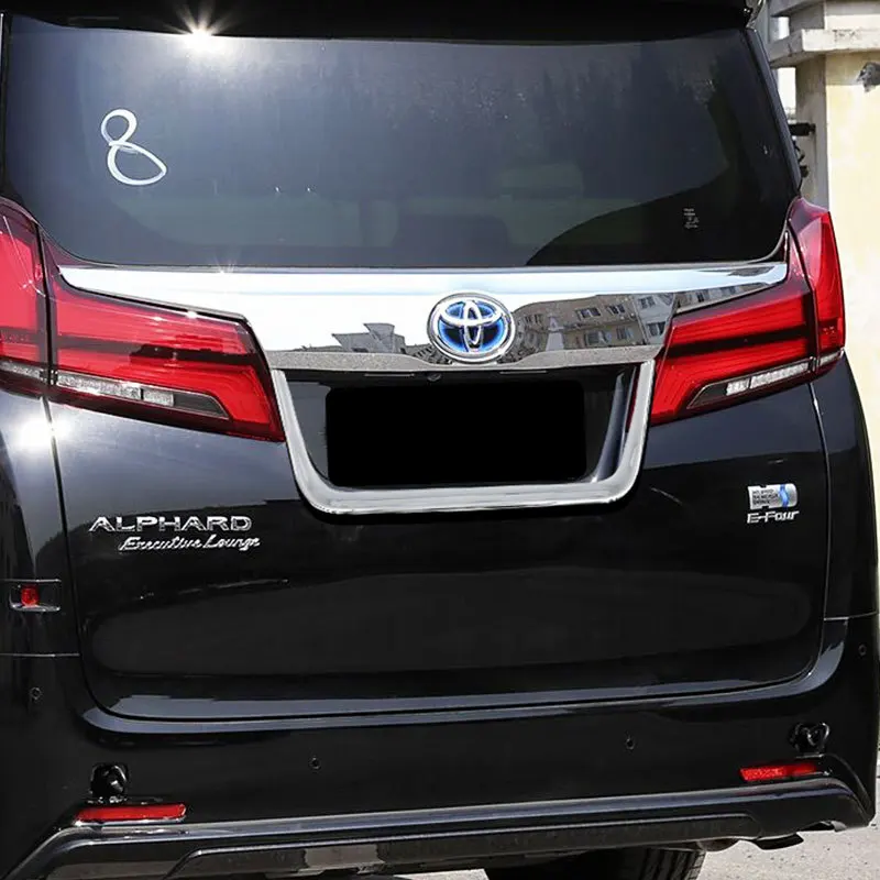 

For Toyota Alphard License Plate Frame Decoration Frame Willard License Plate Rear Decoration Strip Modification Parts