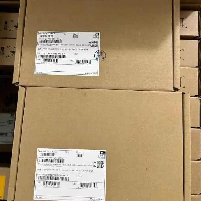 

Совершенно новая неоткрытая штабелируемая линия 100G 1 м для Huawei 02311KNW QSFP28-100G-CU1M