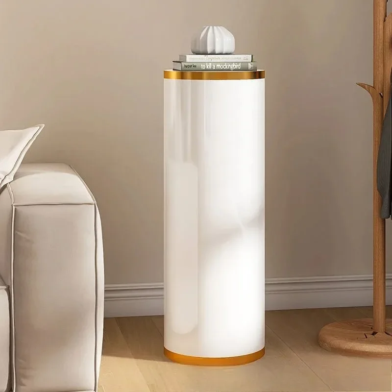 Rotating shoe cabinet round household entrance shoe rack entrance corridor against the wall, no installation ultra-narrow