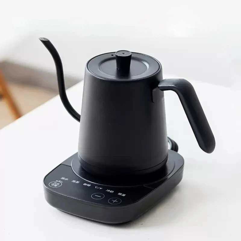 220V Electric Kettle Gooseneck Jug Hand Brew Coffee Pot Slender Mouth Pot Smart Temperature Control Kettle Teapot 1000W