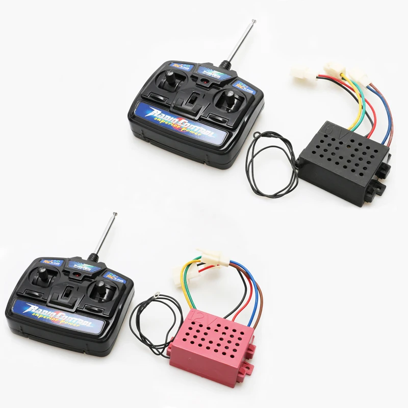 1Set 27MHZ 4CH Remote Controller Kit with 6V 12V Receiver Board for RC Kids Driving Children's Electric Cars Steering Control