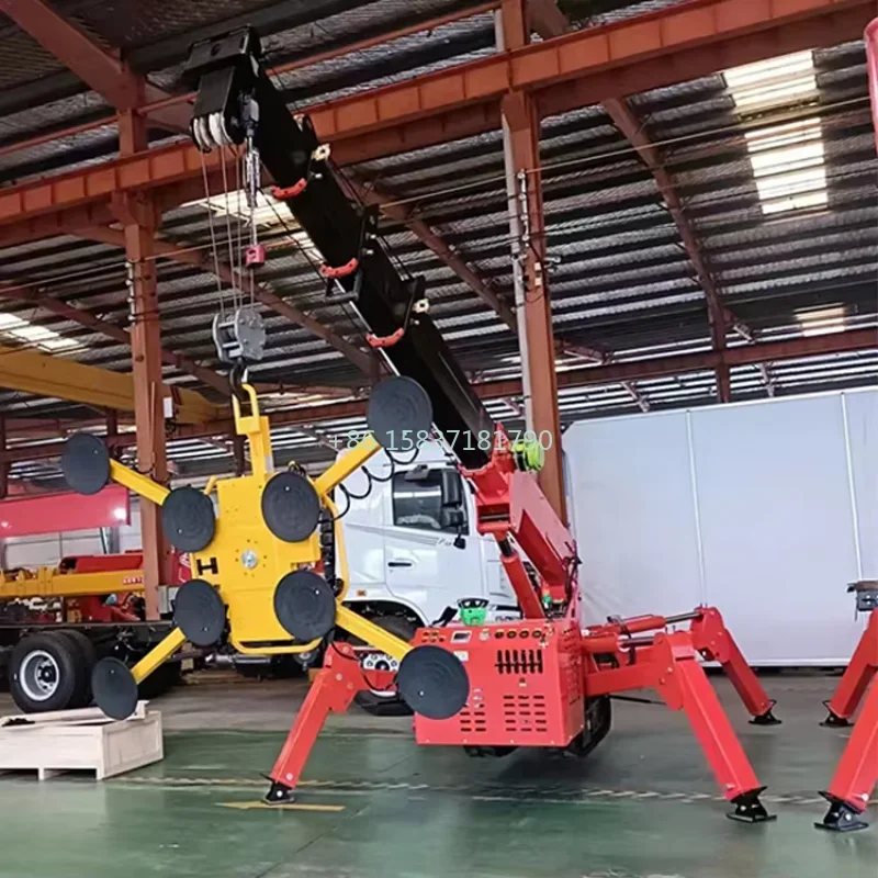 

YG Customizable Spider Crane 3 ton 5 ton 14m 25m Remote Control Electric Diesel Spider Crawler Crane With Fly jib Man Basket