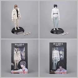 30cm DEATH NOTE Yagami Light L·Lawliet L Lawliet Real clothes Anime Figurine Action Figure Toys Doll Christmas Gift With Box