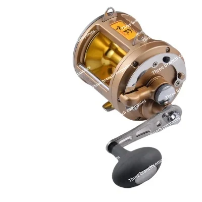 

Tow deep sea drum, 24 kg braking force, 8-bearing boat fishing wheel