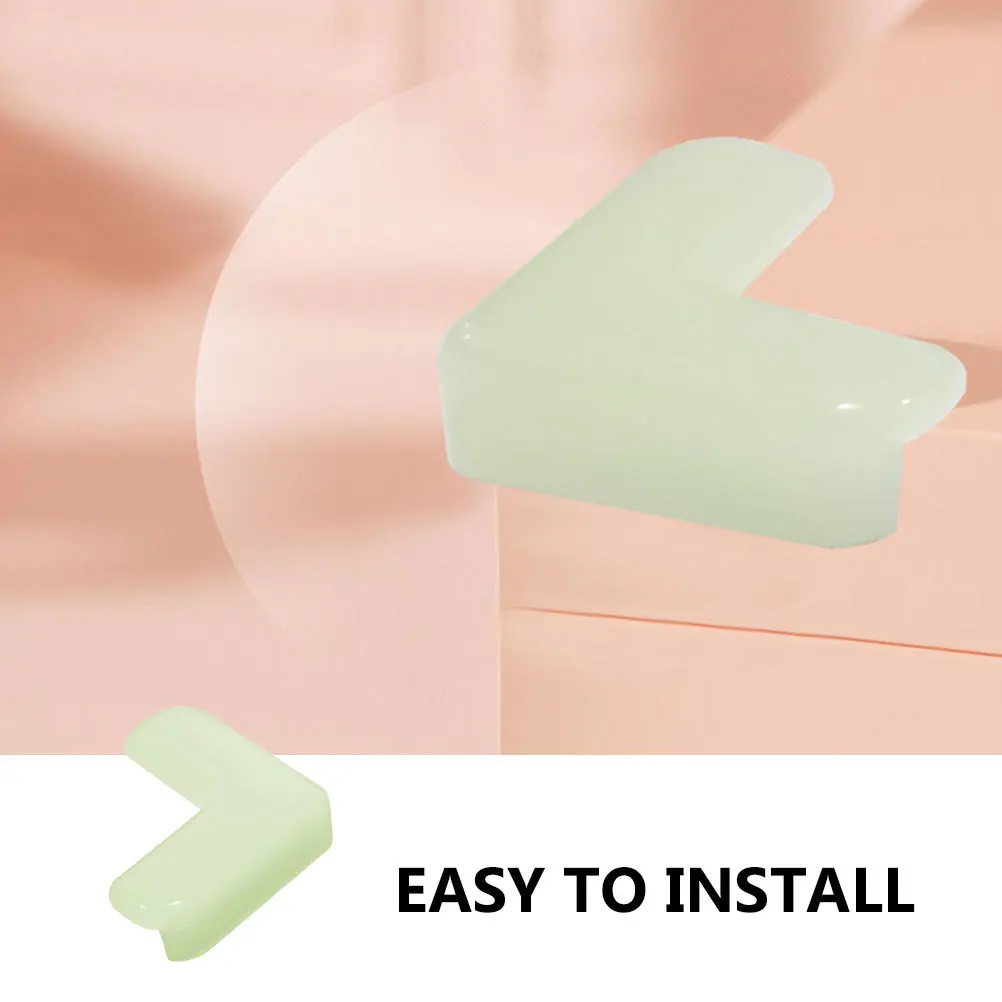 

12 pcs Luminous Corner Protectors Baby Guards Night Light Safety Bumpers For Kids Furniture Edges Study Desk Dining Table Coffee