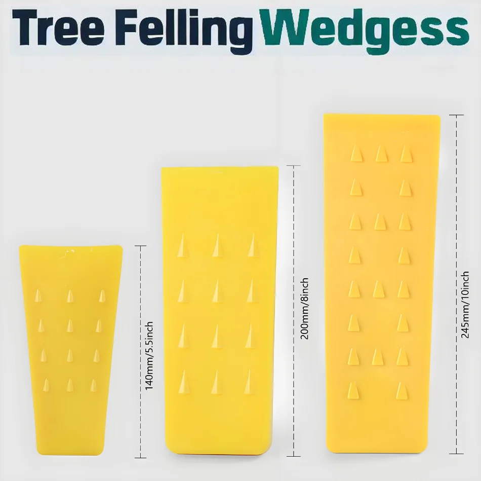 5.5Inch/8inch/10inch Tree Felling Wedges Plastic Tree Cutting Wedge With Spikes Tree Cutting Tool Safety Chainsaw Accessories