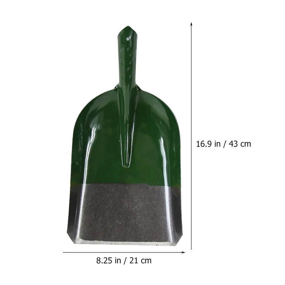 Sturdy Metal Garden Shovel with Wood Handle Small Soil Scoop for Digging Planting Transplanting and Balcony Use
