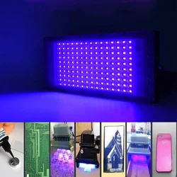 110V 220V LED purple light 365nm UV curing lamp 395nm fluorescent detection lamp shadowless glue UV curing lamp green oil resin