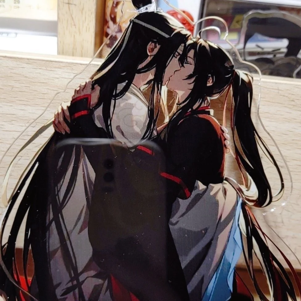 Anime Grandmaster of Demonic Cultivation WeiWuXian LanWangJi Cosplay Acrylic Standing Sign Tabletop Decor Ornament Xmas Gift