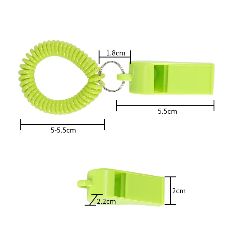 Colorido Primavera Wristband Whistle, Árbitro Esporte Apito, Treinamento Escola Futebol Ferramentas, Portátil, Esportes ao ar livre