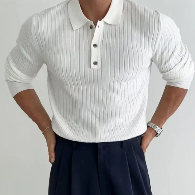 

Men's Knitted Sweater Thiened Coolmax Fiber Collar Nine Sve Length Ciwalk Suitable Knwear New Sle Winter Season