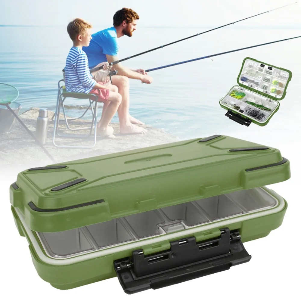 Picture 5: Durable Waterproof Fishing Lure Box ABS 30 Compartments Lure Organizer Double Sided Bait Storage Case Lure Storage
