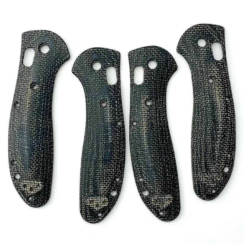 2PCS Custom Handle Patch Micarta Material Scales for Benchmade Griptilian 551