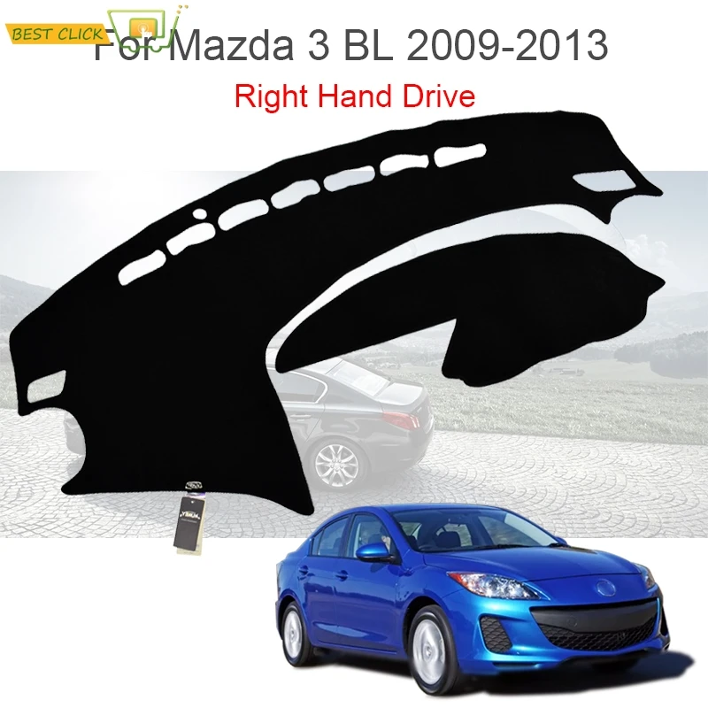 For Mazda 3 Axela 2009 2010 2011 2012 2013 Dashboard Cover Dashmat Dash Mat Sun Shade Right Hand Drive Carpet Non-slip Car Pad