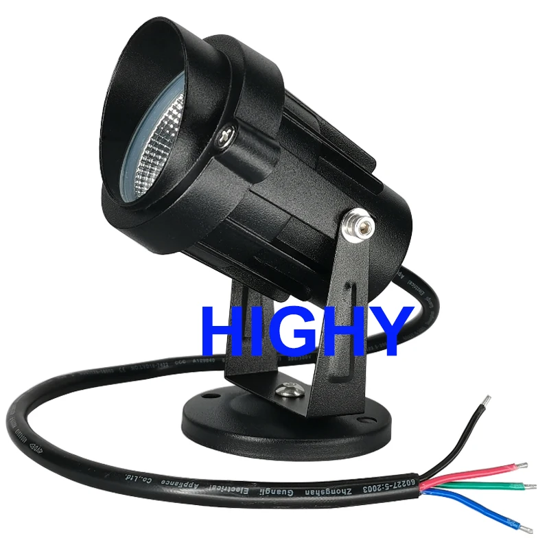 External Control RGB LED COB Gazonlamp 12V LED Spike Light Outdoor Pathway Garden Yard Landscape Lighting Waterdicht 9W