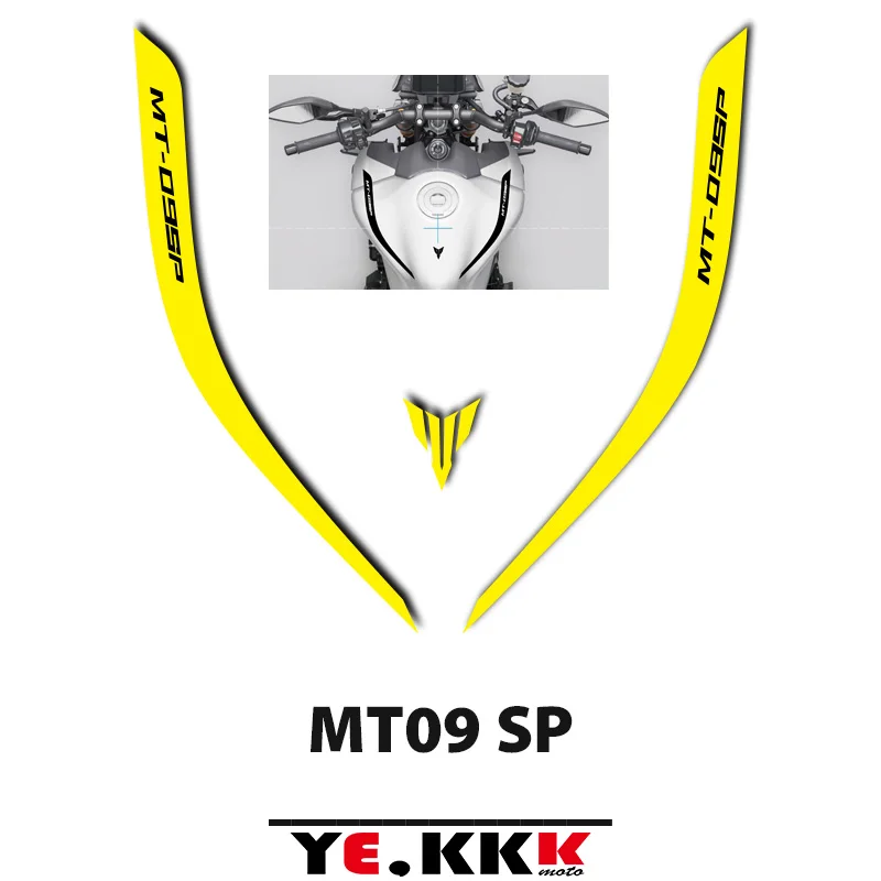 Per Yamaha MT09SP MT-09 SP adesivi moto in vinile riflettente decalcomanie serbatoio Logo