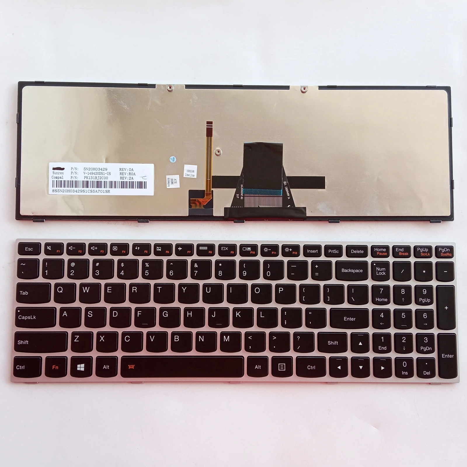 

US for Lenovo Ideapad300-15ISK 15IBR-ISE-IF E51-80 B70 B71 B70-80 B71-80 Y50C 80Q7 laptop keyboard