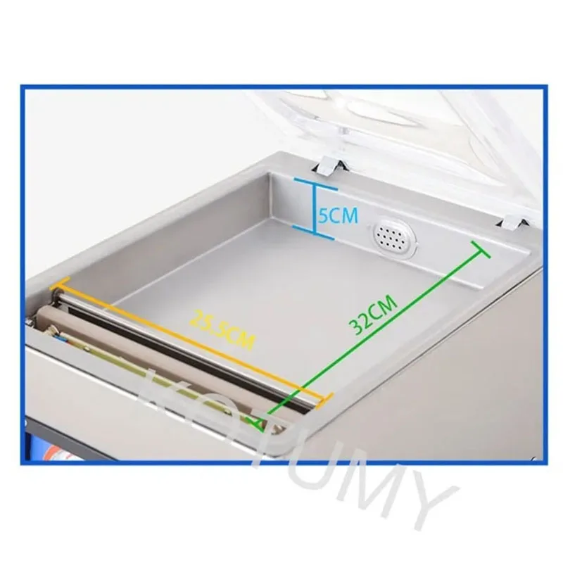 220VFood Vacuum Packing Machine Commercial Chamber Vacuum Sealer Kitchen Meat Bag Packaging Food Sealing Machine