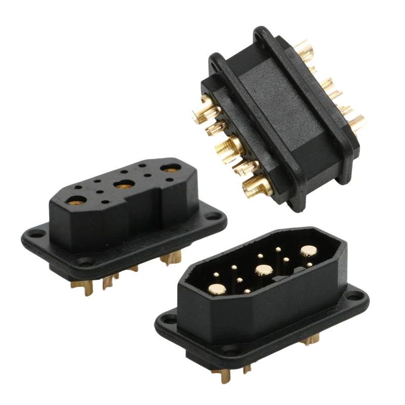 

5Pairs HY3+8PIN Male Female Terminal Connector Power Interface 50A High-Current Quick-Release Plug for RC Models Battery Parts