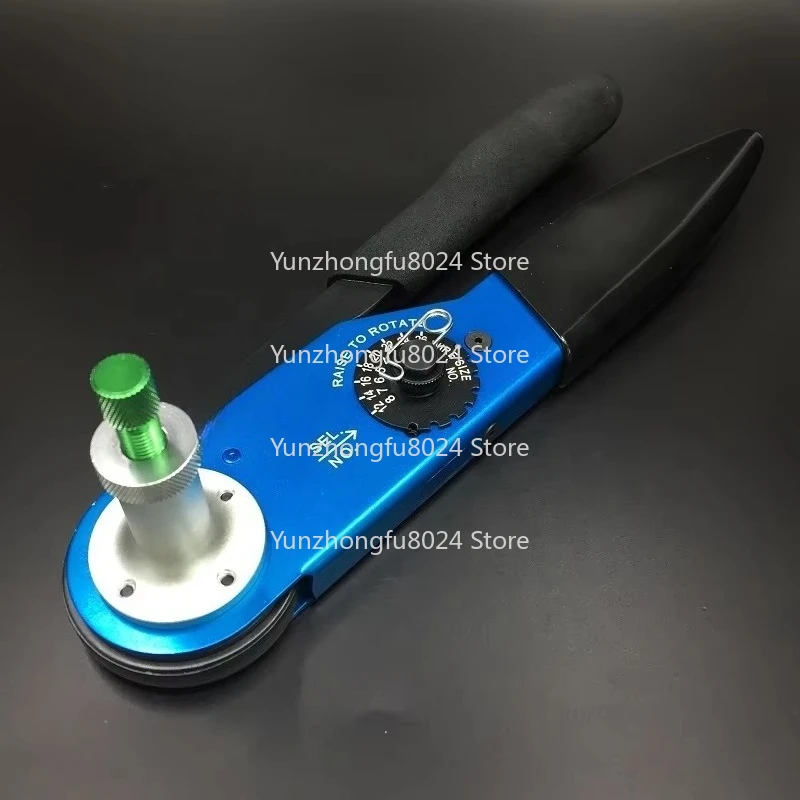 High Precision Carbon Steel Terminal Crimping Tool Blue Grey