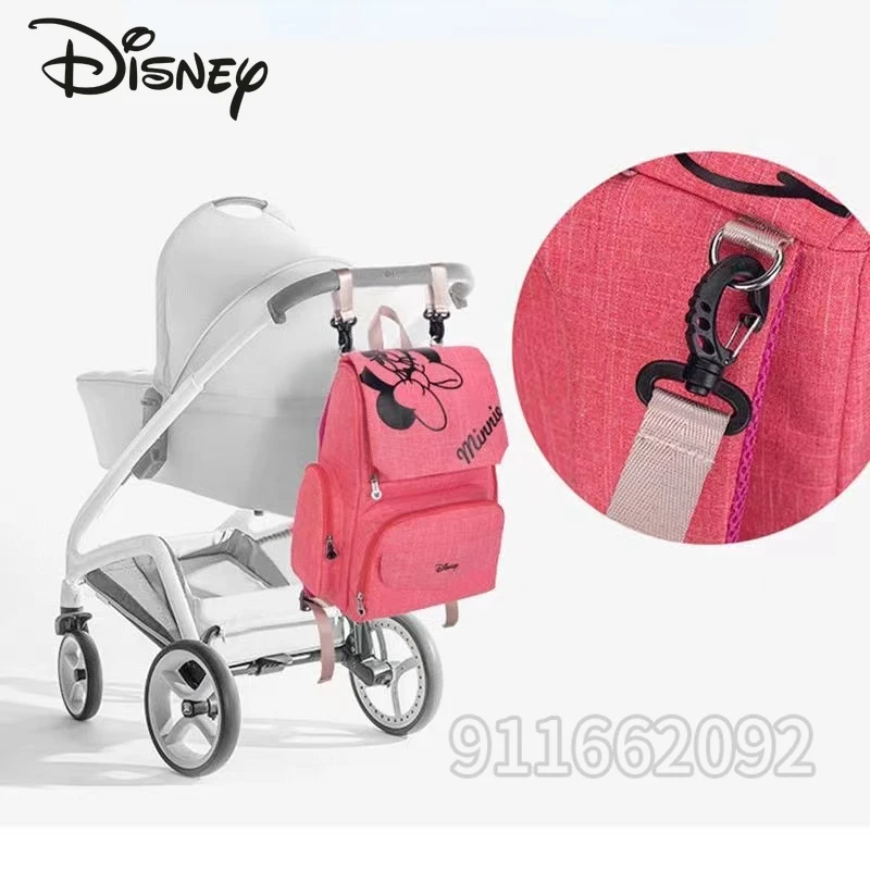 Disney New Diaper Bag Backpack Cartoon Fashion Baby Bag Luxury Brand Original Baby Diaper Bag Large Capacity Multi Function