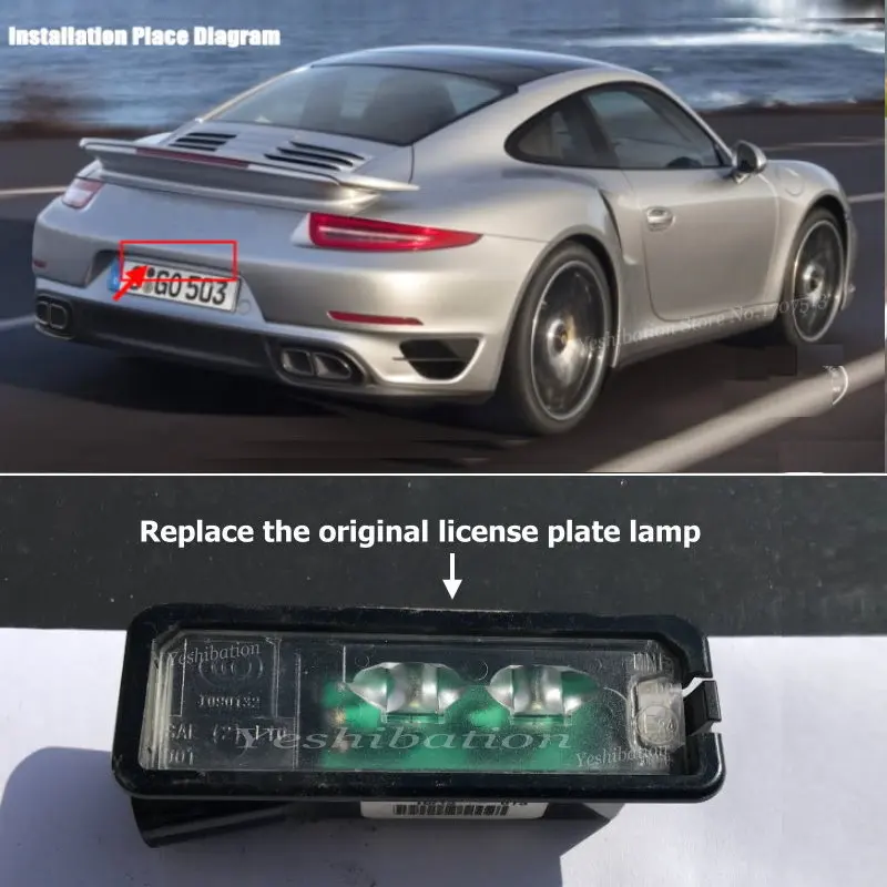For Porsche Carrera Turbo 911 987 997 918 Boxster Cayman HD Car Rear View Back Up Reverse Camera Night Vision Parking Camera
