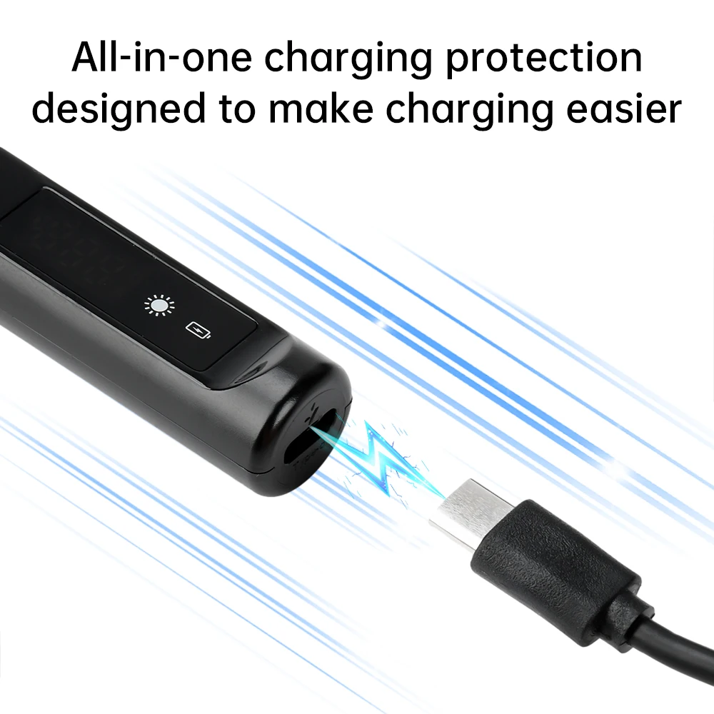 New 5V 8W USB Intelligent Temperature Adjustable Soldering Iron Portable Type C Interface Mini Soldering Iron Set Black