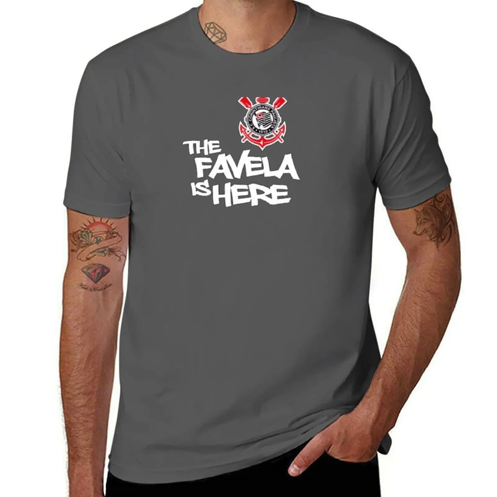 

Camisa do Corinthians The favela is here T-Shirt t shirt for man t shirt man luxury T-Shirt