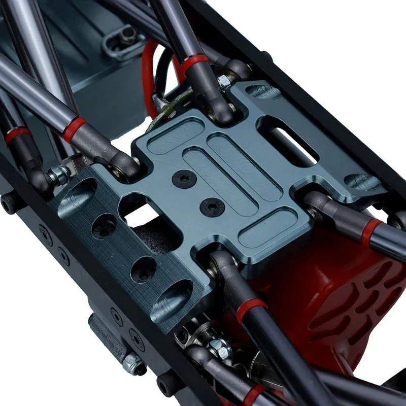 Metal Chassis Gearbox Mount Transmission Holder Skid Plate for 1/10 RC Crawler Axial SCX10 Aluminum Alloy Upgrade Parts