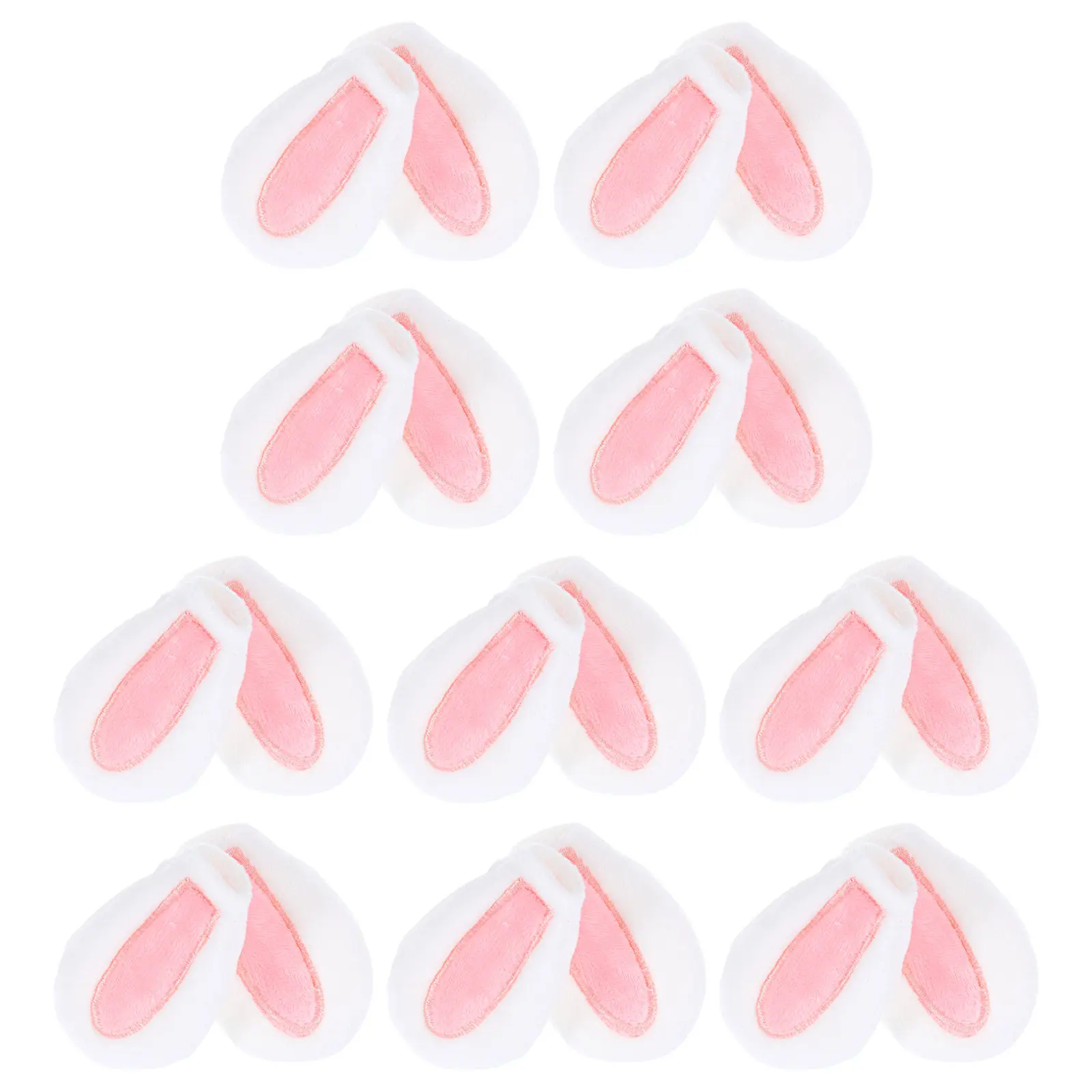 

20 шт. тканевых заколок-зажимов для волос в виде кроличьих ушек, аксессуары для рукоделия, косплея, женские заколки-невидимки