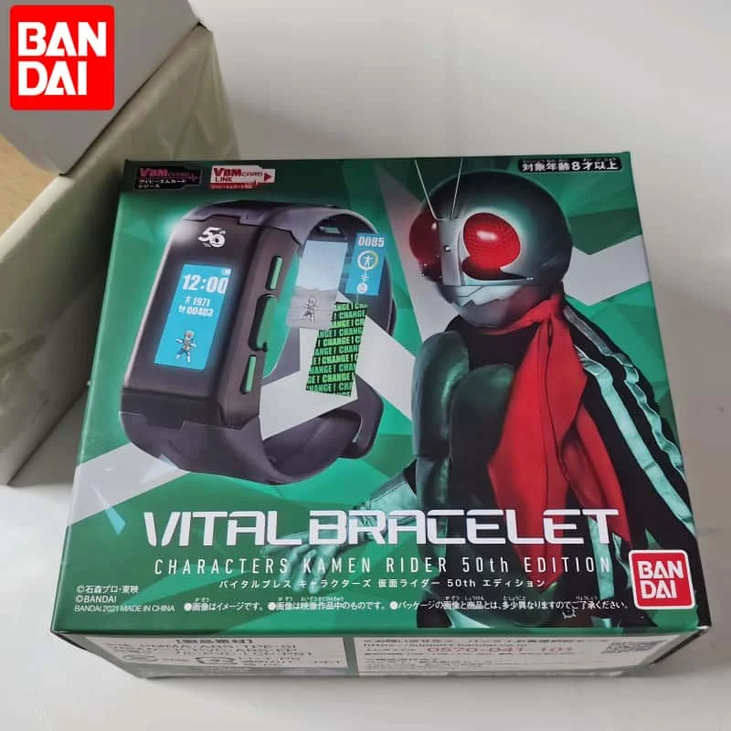 

Bandai Kamen Rider Vital Bracelet Limited Edition 50th Anniversary With Vbm Card Kuuga Showa Rider Collectible Smart Watch