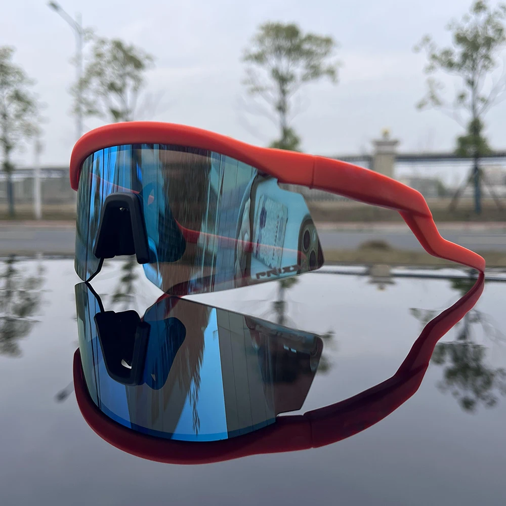 العلامة التجارية مصمم المتضخم الدراجات النظارات الشمسية للرجال مرآة الدراجة نظارات الرجال الذكور الدراجات نظارات Oculos UV400