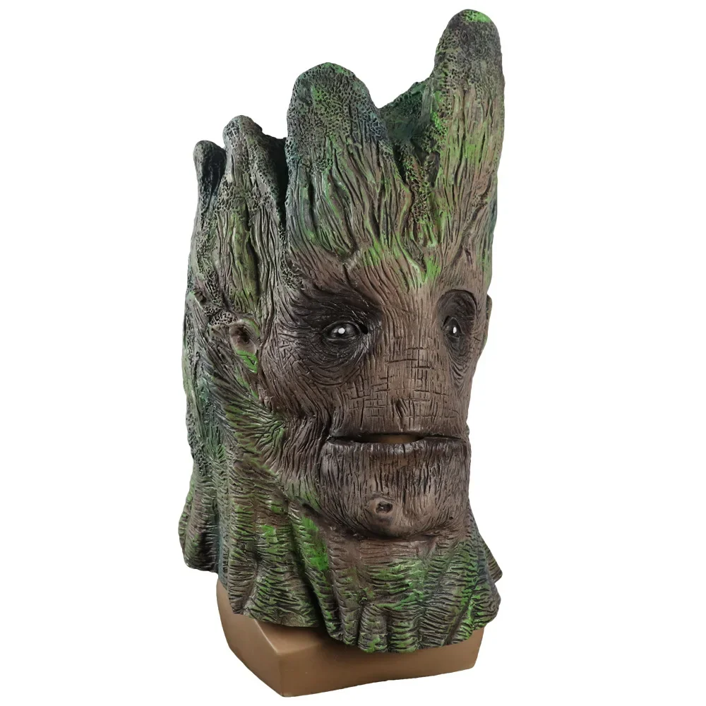 Tree Man Latex Mask Halloween Superhero Groot Cosplay Helmet Full Face Masks Headgear Party Decoration Costume Props