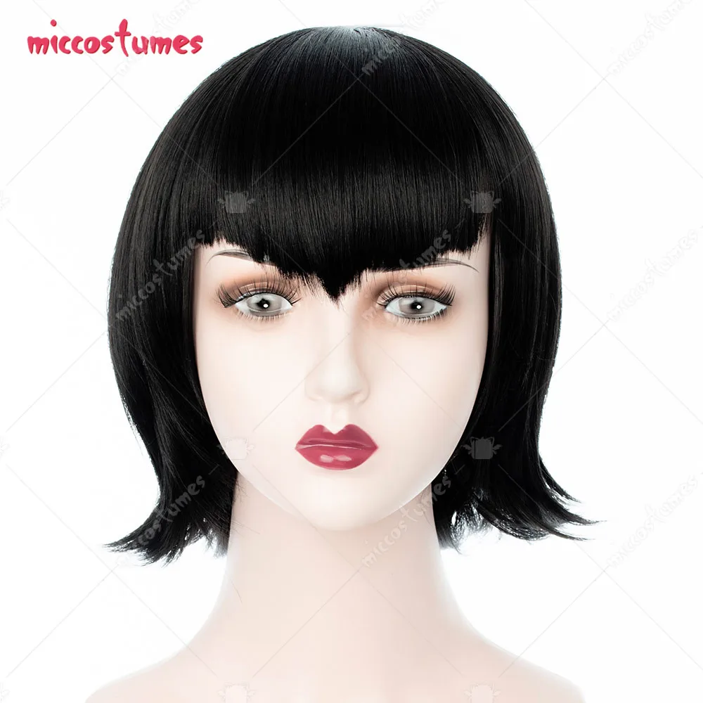 Women Girils  Cosplay Black Short Wig