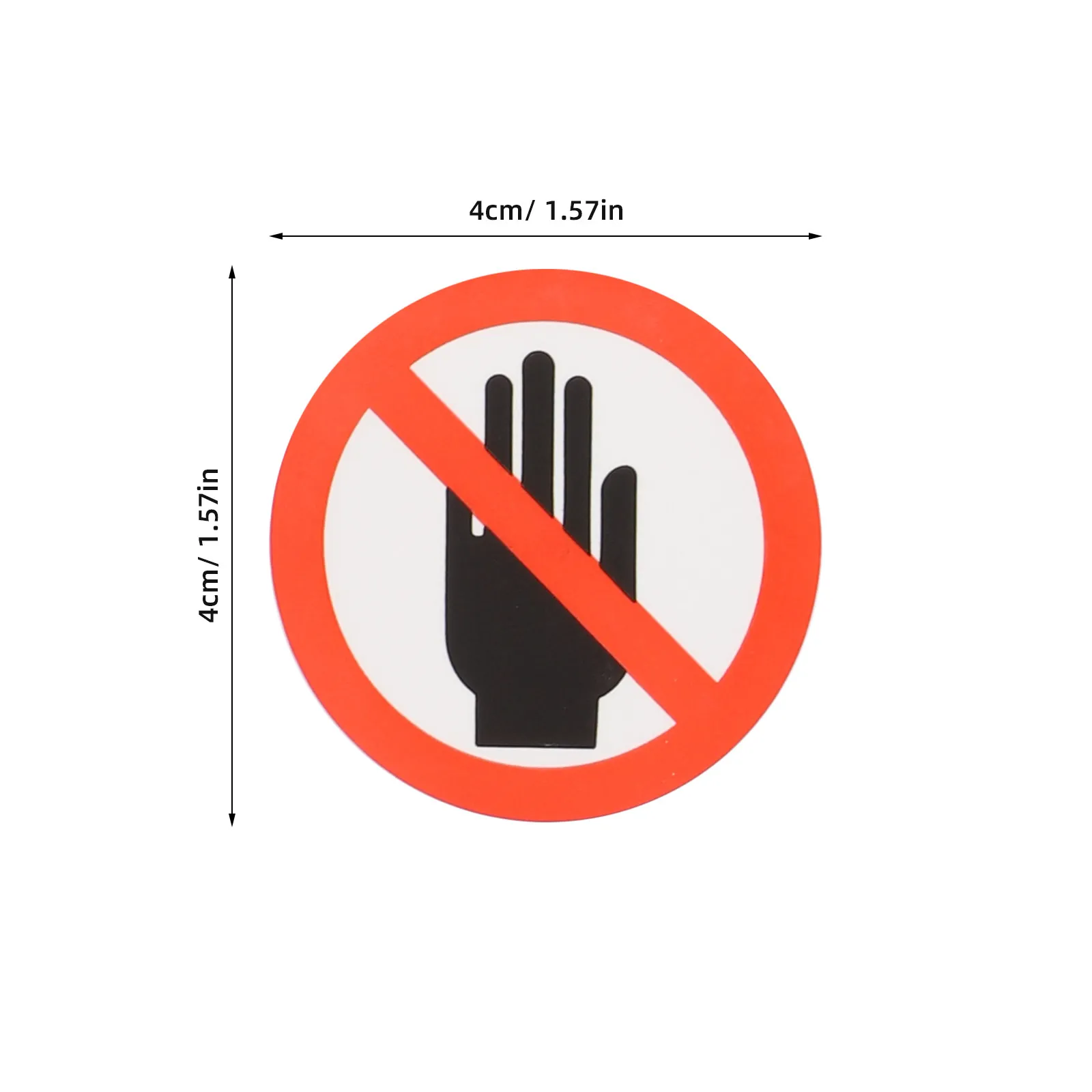 1Sheet Do Not Touch Warning Decals Adhesive Safety Label Stickers Peel Stick Vinyl for Machines Devices Walls Tools Safety view 5