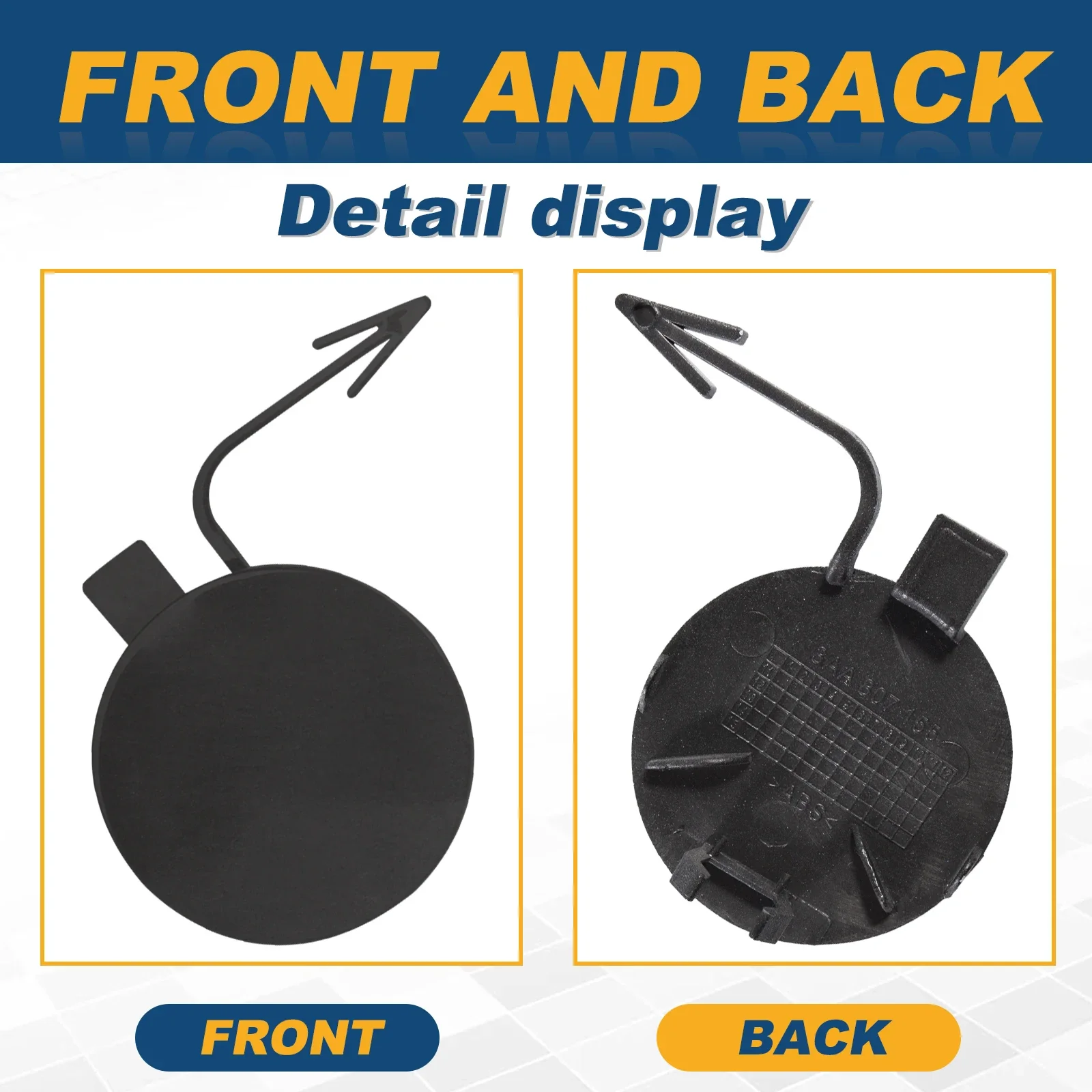For VW Passat B7 2011 2014 Front Bumper Tow Hook Cap Towing Eye Cover 3AA807155 Car Accessories